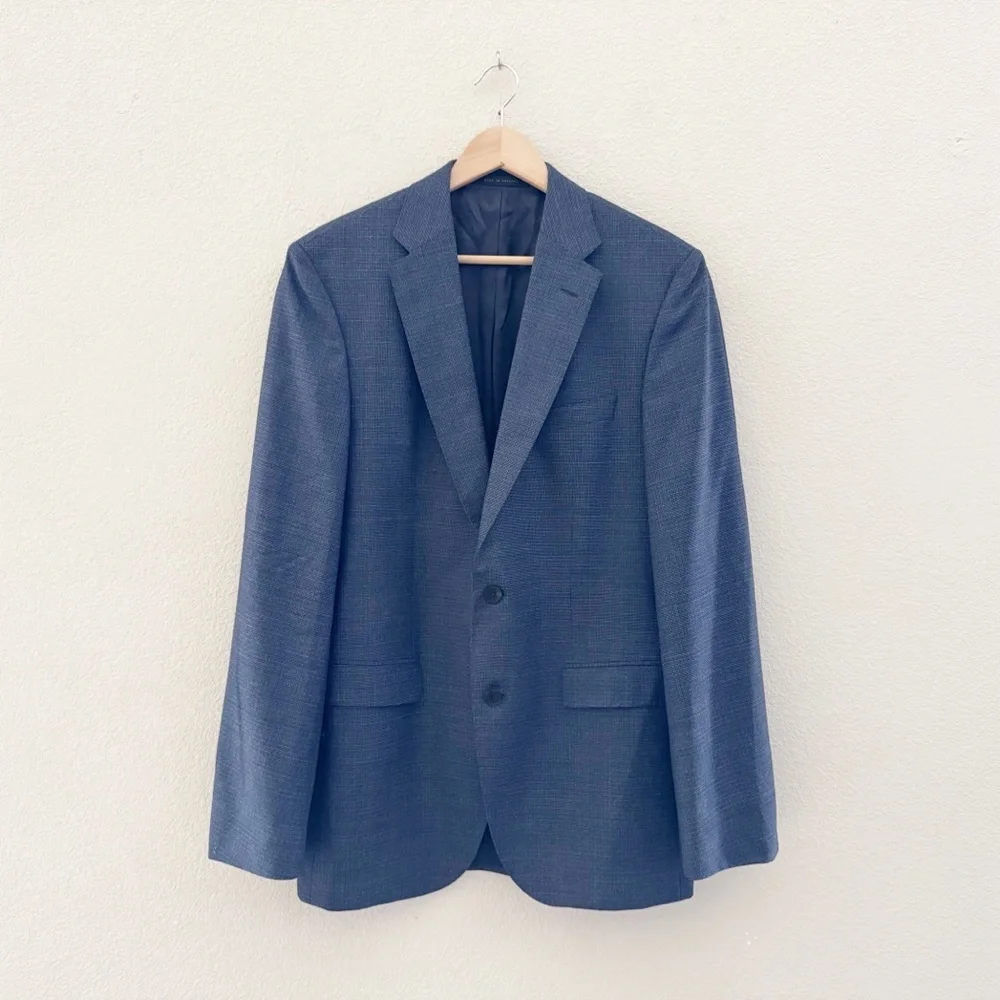 Hugo Boss Phoenix Madisen Men's Suit Two Piece Blue Comfort Fit 100% Wool 40L - Picture 5 of 16